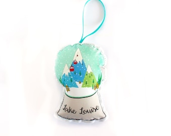 Christmas ornaments: snow globe- Secret santa Christmas gift under 10