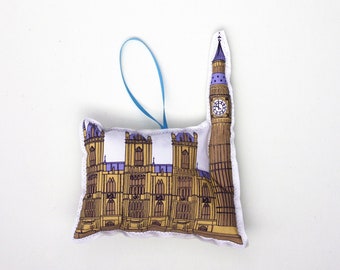 Big ben ornament: London tree ornament, tree decoration