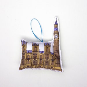 Big ben ornament: London tree ornament, tree decoration
