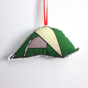 Camping Ornament: Tent Christmas Ornaments- Camping lover gift