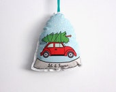 Christmas Ornament: Holiday tree decoration- Car ornament- gifts under 10