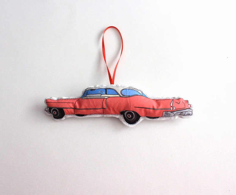 Palm springs Ornaments: Set of 4 mid century holiday decorations image 3