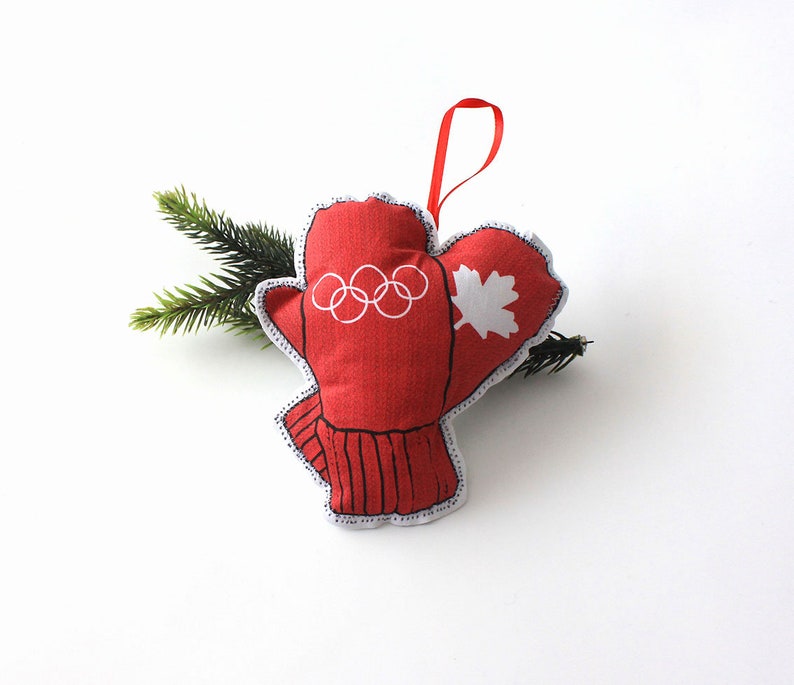 Canadian Winter Ornament set Set of 4 Holiday ornaments image 6