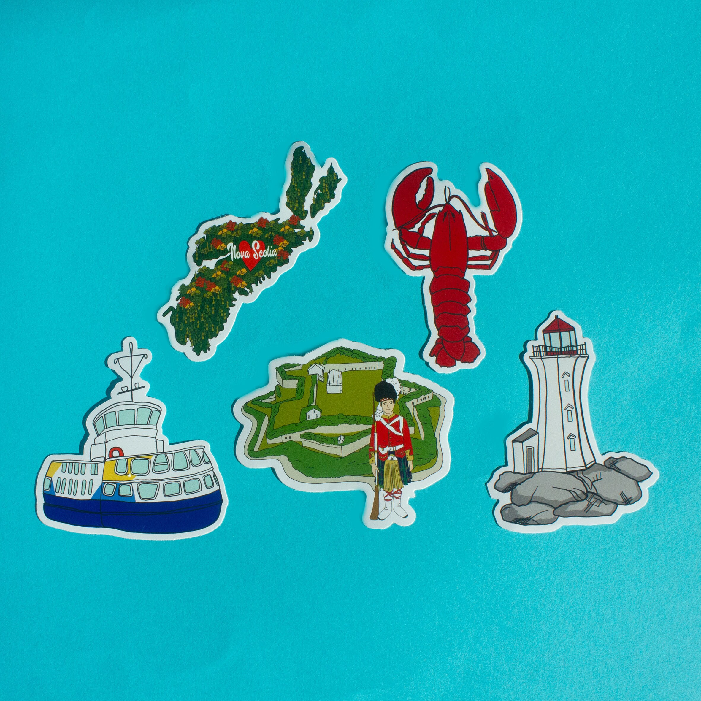 Halifax Sticker Pack Nova Scotia Vinyl Stickers Etsy