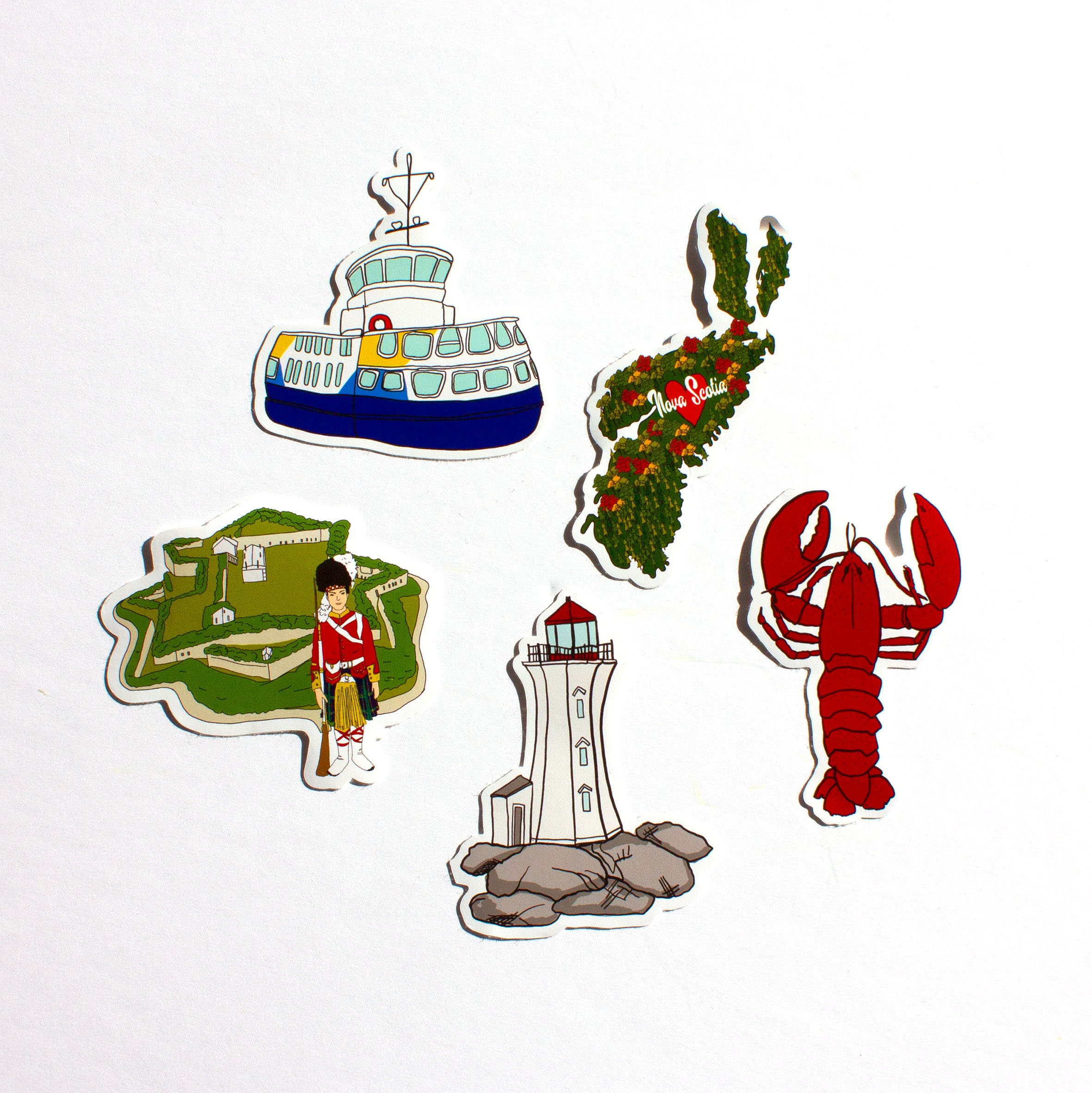 Halifax Sticker Pack Nova Scotia Vinyl Stickers Etsy