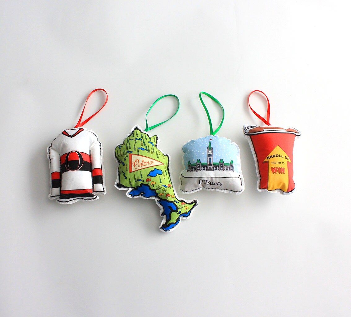 Ornaments: city of Ottawa Canadian Christmas ornament set | Etsy