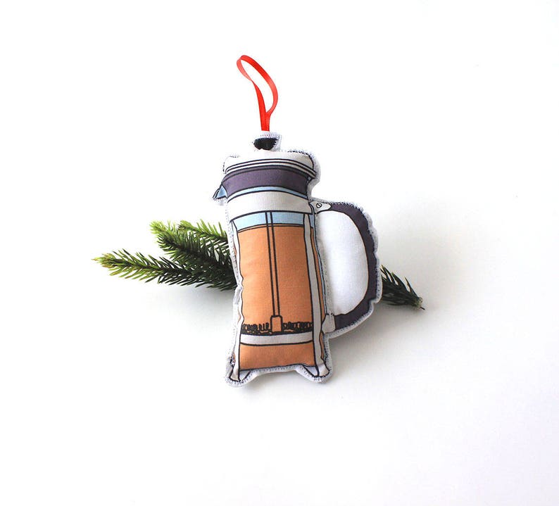 Coffee Ornaments Christmas Ornament Set Coffee Decor Etsy