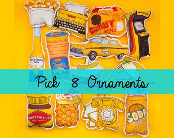 Ornament set: Pick 8 ornaments- Christmas ornaments