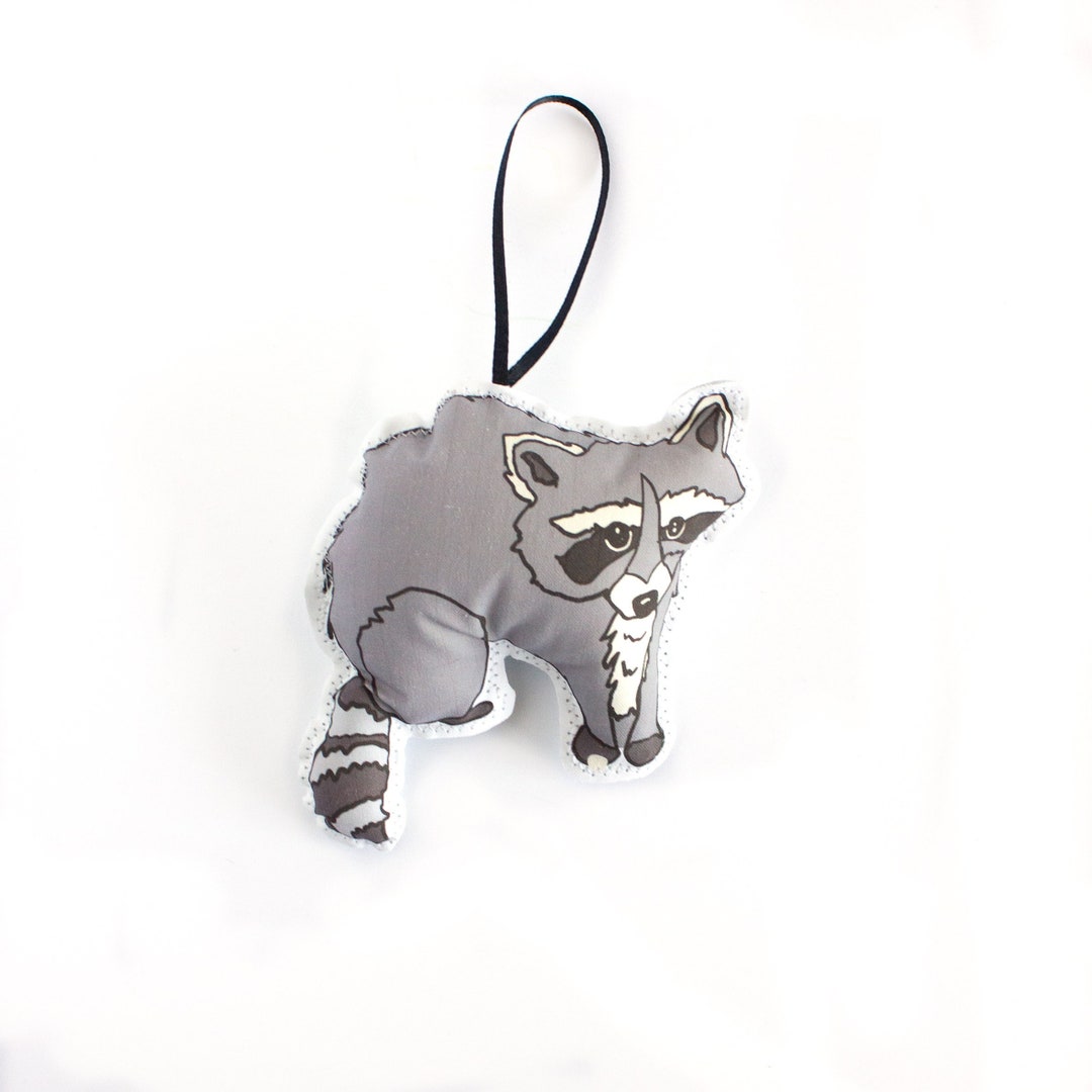 Pendentif D'Arbre De Noël En Acrylique - Hibou Ou Raton Laveur 2D - Décoration Festive
