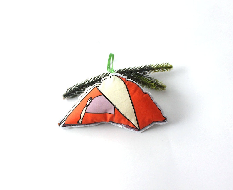 Camping Ornament Tent Christmas Ornaments tree Decoration Etsy