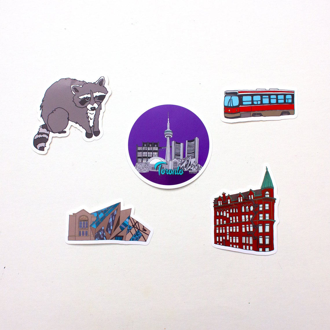 Toronto city sticker pack Landmark and icons vinyl stickers Etsy
