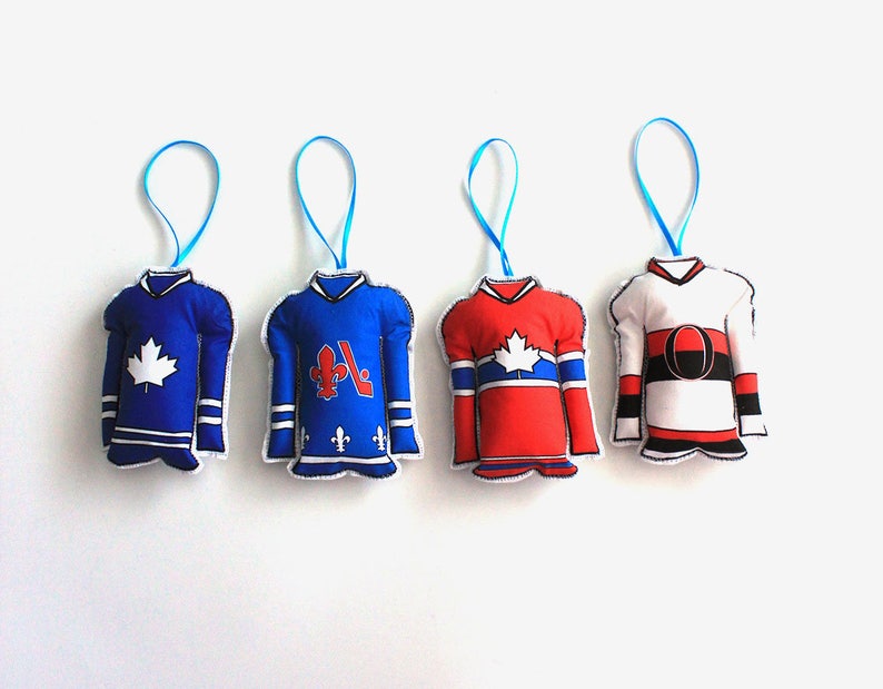 Hockey Jersey Ornament Québec Tree Decoration Québec Hockey Etsy