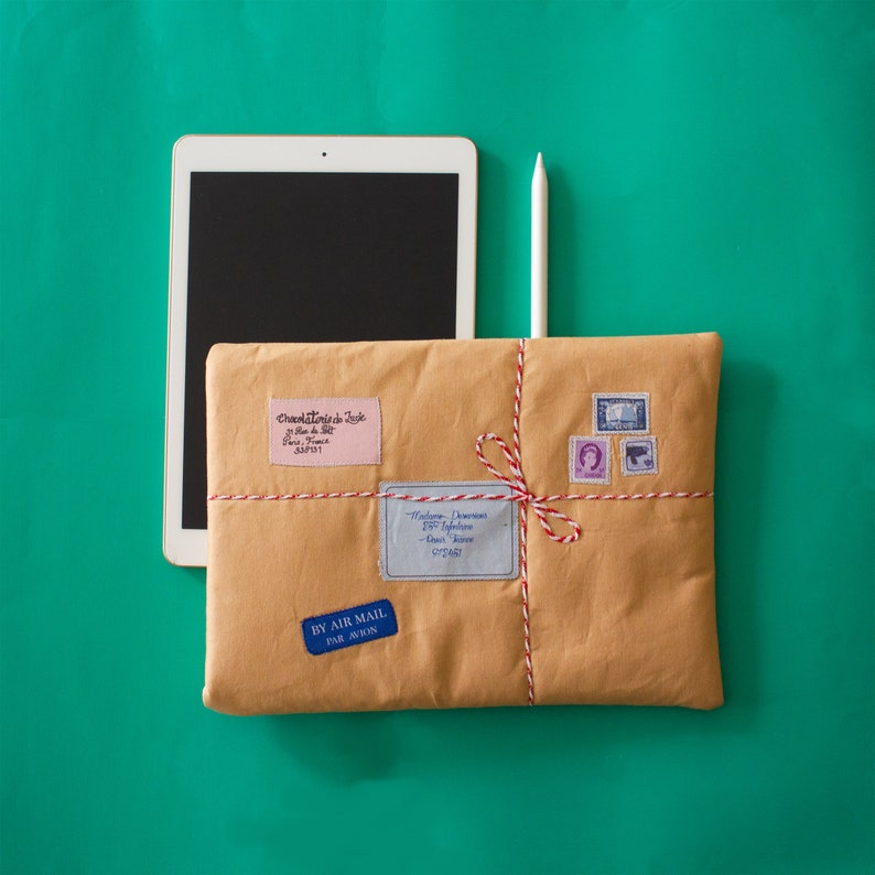 iPad Pro Hülle Vintage Postpaket iPad Hülle iPad Air Hülle Bild 4