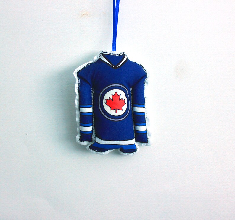Hockey Ornaments Set of 4 Canadian hockey jersey ornaments Etsy