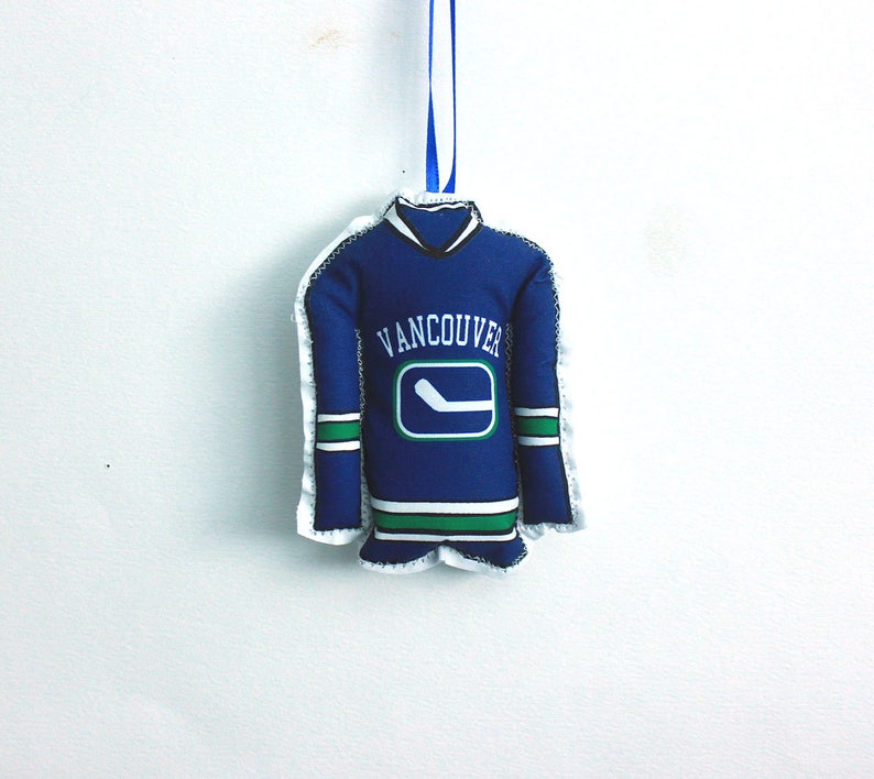 Hockey Ornaments Set of 4 Canadian hockey jersey ornaments Etsy