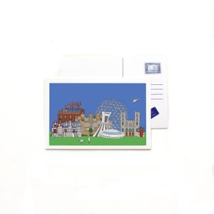 Montreal cityscape  postcard
