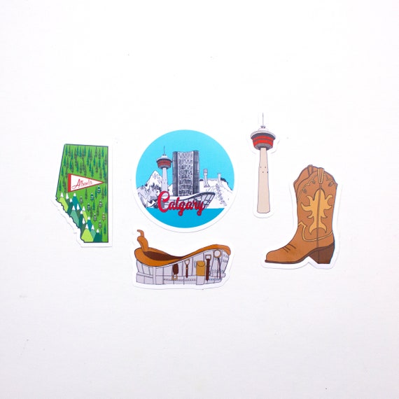 Calgary sticker pack vinyl stickers Etsy