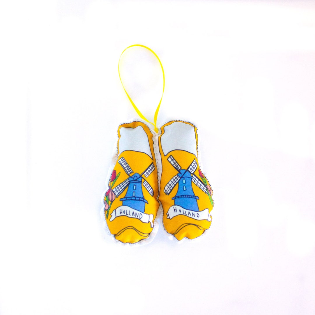 Dutch Clogs, Wooden Shoes Amsterdam Ornament Tree Decoration