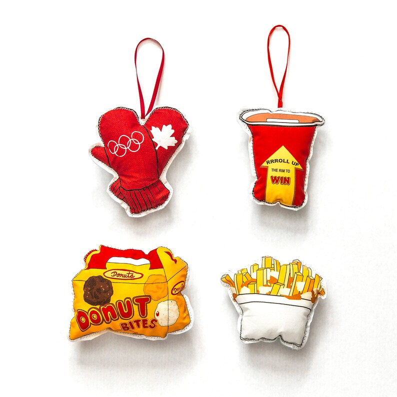 Donut box Ornament tree decoration Canadian Christmas Etsy