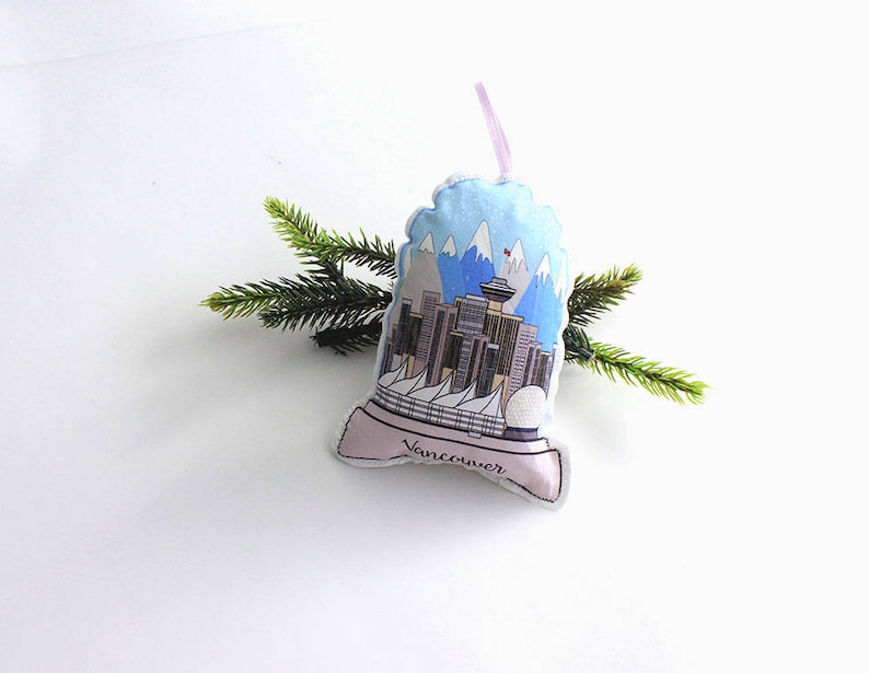 Vancouver Snow Globe Ornament Canadian Ornament Etsy Australia
