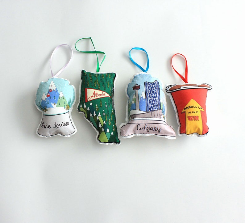 Alberta Ornament Map Ornament Canadian Ornaments Etsy