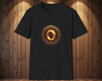 Camiseta Anillo de Poder Místico, Anillo de Oro con Runas Mágicas Camiseta Unisex, Camiseta Anillo, Regalos para Amigos,