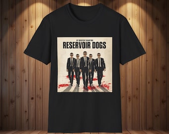 Camiseta de Reservoir Dogs, camiseta con póster de la película de Quentin Tarantino, regalo para fans del cine retro