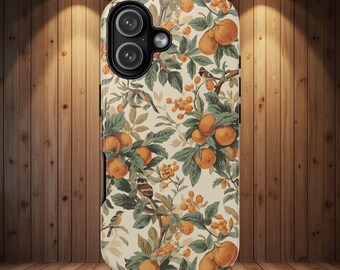 Funda para teléfono vintage con diseño de mandarín y tapiz mediterráneo