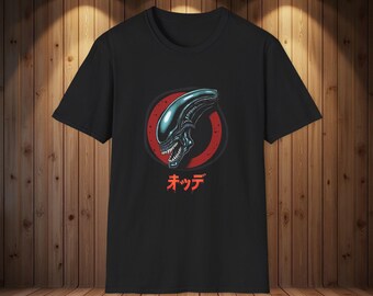 Alien T-shirt, Sci-Fi-T-shirt, cadeau filmfan, unieke vrijetijdskleding, fanart, verjaardagscadeau astronaut