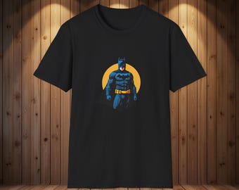 シャドウナイトTシャツデザイン、コミック風ギフト、ファンアート、ダークTシャツ