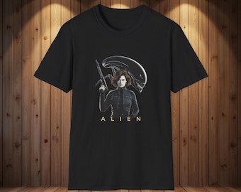 Alien 1979 Ripley Xenomorph-T-shirt, Sci-Fi-filmkleding