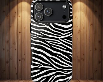 Luxuriöse Handyhülle mit Zebra-Print, modisches Accessoire mit Tiermuster