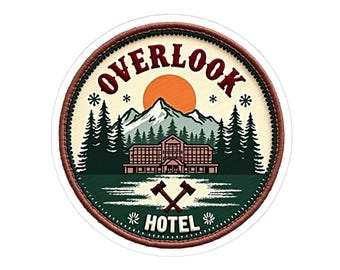 Overlook Hotel Sticker, Classic Horror Movie, Glossy Vinyl