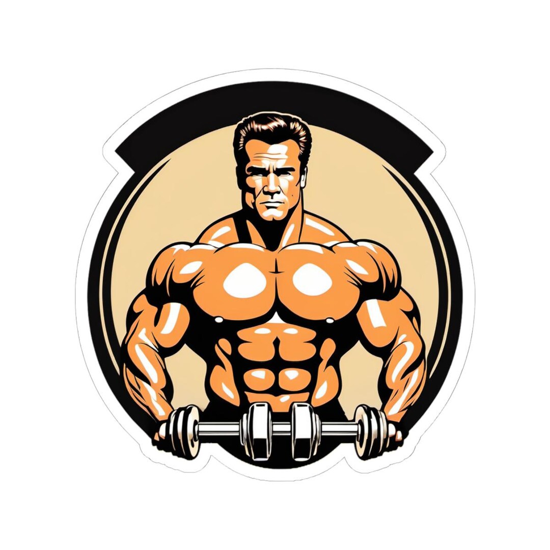 Muscle Atkl Sticker Arnold GYM Sticker | Bodybuilding Sticker ,fitness Decor, Laptop ...