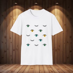Eyes Tshirt, Eyes,Perfect for Casual Wear, Gift for Art Lovers, Unique Graphic Tee, Everyday Comfort, Summer Fashion