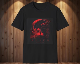 Camiseta de la película Alien Romulus, camiseta gráfica de ciencia ficción y terror