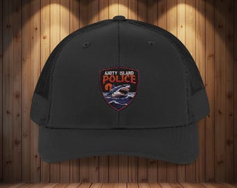 Amity Island Police Shark Attack Dad Cap, Movie Fan Casual Wear