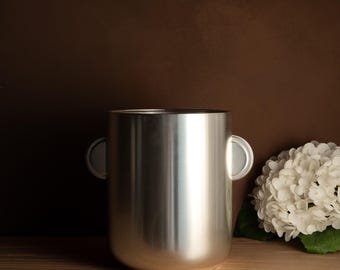 Cubitera de champán vintage plateada · Enfriador de vino WMF · Cubitera Art Déco con asas de anillo