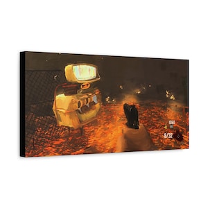 COD Zombies Lava Town TranZit Zombies Pack-a-Punch Arte in stile pittura ad olio