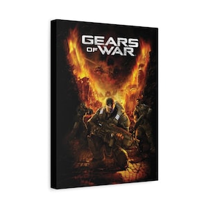 Gears of War Canvas | Gamer Room Wall Art | 12&quot; x 16&quot;