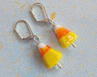 Candy Corn Earrings