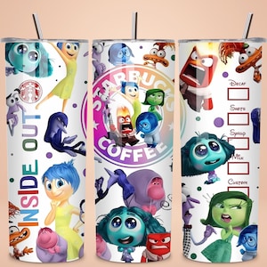 Inside Out 2 Tumbler Wrap, All Sensations Tumbler Wrap Sublimation Design Digital PNG, 20oz Skinny Straight Tumbler Wrap