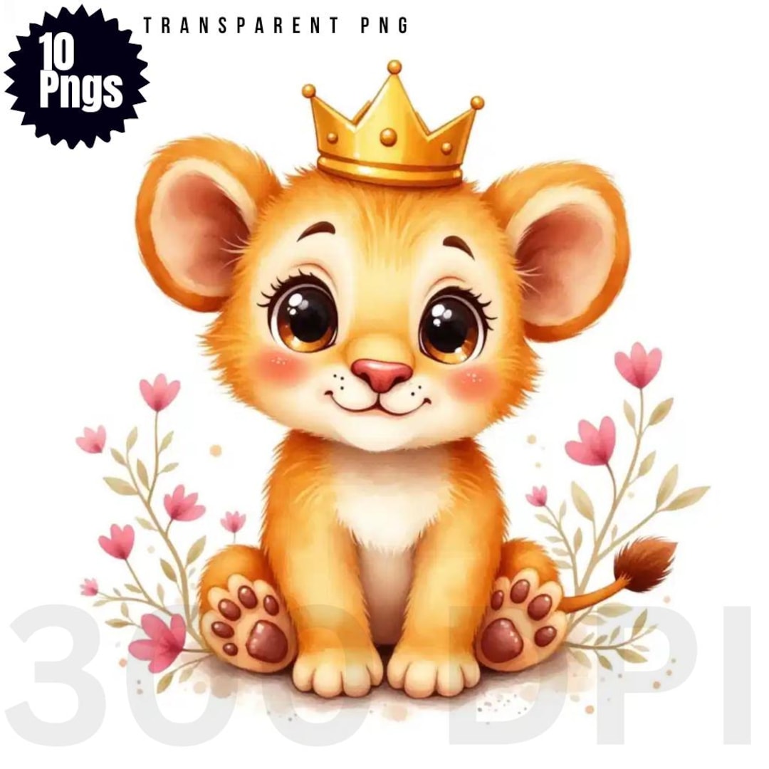 Watercolor Baby Animals Clipart Bundle, Nursery Art (digital Download ...