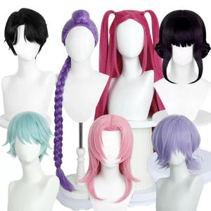 K-POP Demon Hunters Rumi Cosplay Wig, K-POP Huntrix Rumi Purple Long Hair, Halloween Carnival Party For Women, Gift For Her