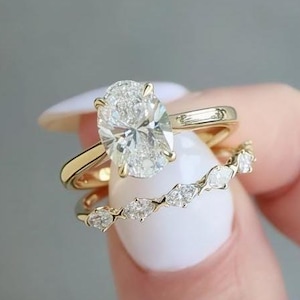 1 Ct Princess Cut Real 14k Solid Gold Engagement Wedding Anniversary Band Ring