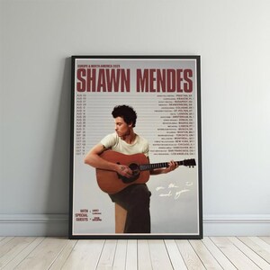 Photo Autographiée De Shawn Mendes Encadrée - Affiche N°2, Cadeau Fan - 2