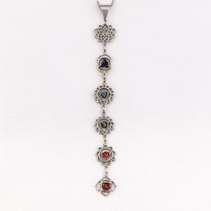 7 Chakra Pendant Necklace | Healing Crystal Jewelry | Yoga Spiritual Necklace for Women & Men