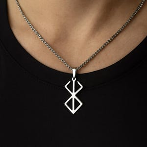 Brass Berserker Pendant Necklace: Pendent of Sacrifice Boho Jewelry