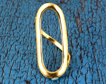 Circle Shaped Ring - Open Circle Ring - Oval Shaped Ring - Geometric Ring - Minimalist - Personalized Gifts - Gift for her - Gifts