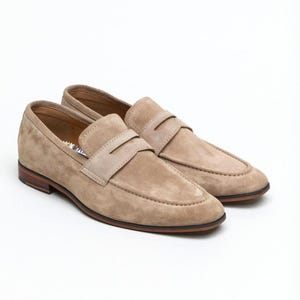 Men’s Classic Suede Formal Loafers Comfortable & Stylish Men’s Moccasins Perfect for Wedding